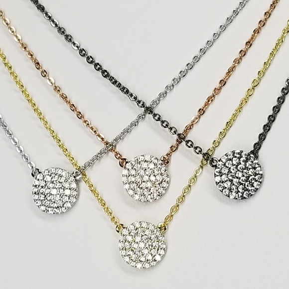 💖 New in Gift Box 🎁 CZ Diamond Choker Collar Necklace - Picture 3 of 9